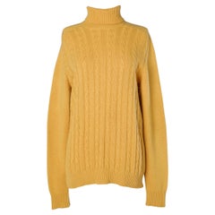 Yellow cachemire pullover Hermès Sport 