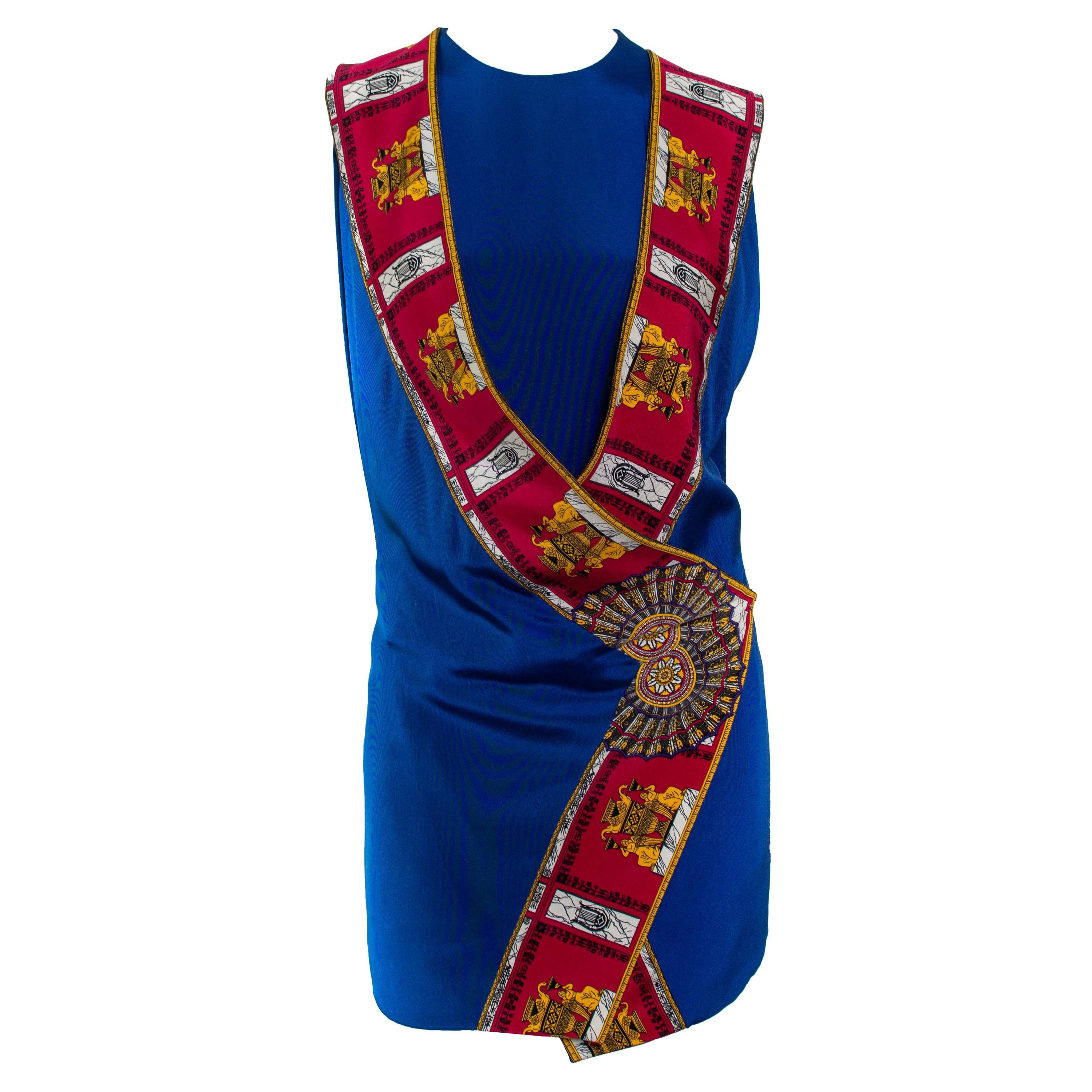 S/S 1991 Atelier Versace by Gianni Versace Grecian Tunic Two Piece Dress Set