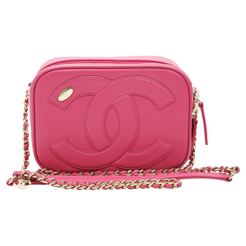 WOMENS DESIGNER Chanel CC Mania Camera Case Pink For Sale at 1stDibs  pink  chanel camera bag, chanel camera bag pink, crossbody pink chanel bag