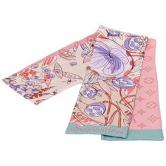 Louis Vuitton Pink Double Sided Maxi Twilly Scarf