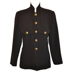 Used Jean Paul Gaultier Black Military-Style Jacket