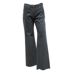 Maison Martin Margiela - Pantalone a gamba larga a taglio alto