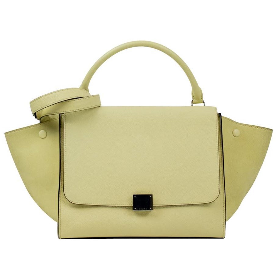 Celine, Trapeze in yellow leather
