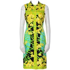 Vintage 90's Versace Couture Silk Shirt dress