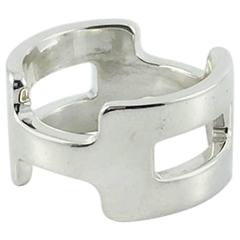 Hermes Silver Ring - 1980s
