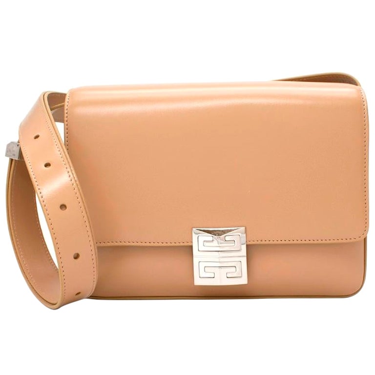 Givenchy 4G Box Beige Leather Shoulder Bag For Sale