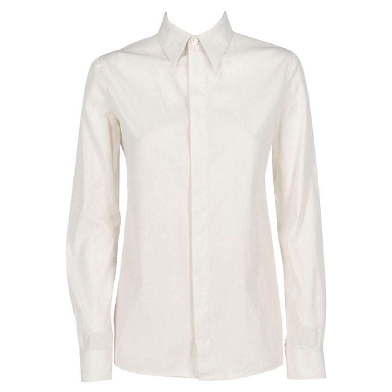 2000s Helmut Lang white classic collar shirt at 1stDibs