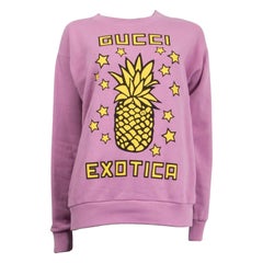 GUCCI pink cotton 2020 EXOTICA PINEAPPLE Sweatshirt Sweater 