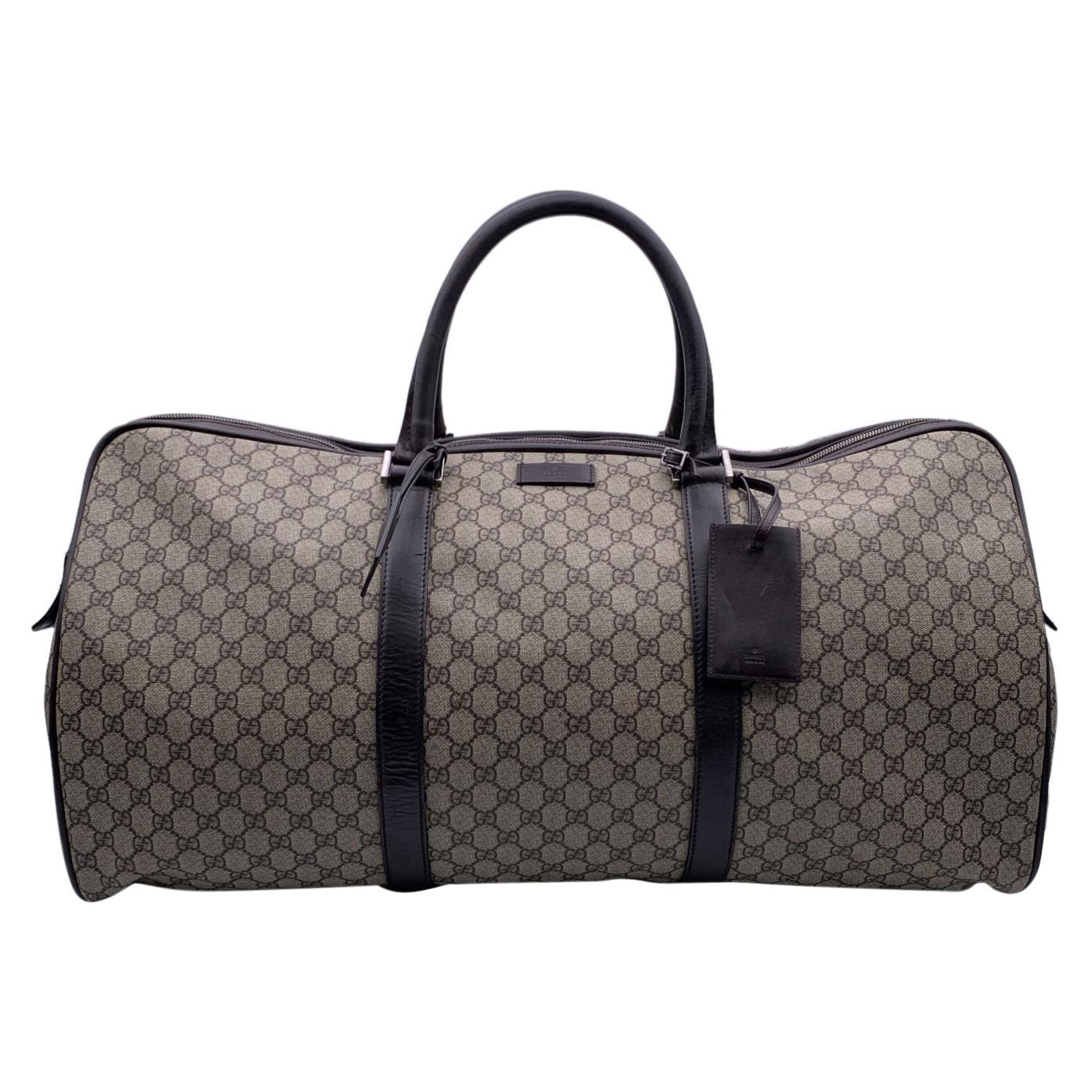 GUCCI GG Plus Monogram Medium Carry On Duffle Bag Brown 793377