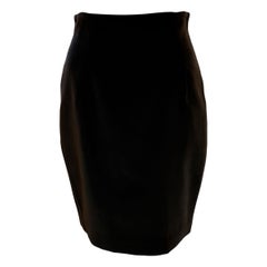 Chantal Thomass Black Velvet Pencil Skirt