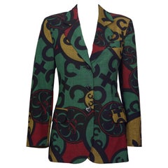 Vintage MOSCHINO CHEAP and CHIC Graphic Print Jacket
