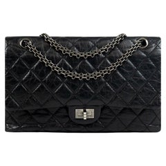 Chanel, 2:55 in black leather