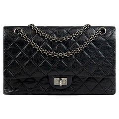 Chanel, 2:55 in black leather