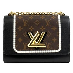 Louis Vuitton, gedrechselt in braunem Leder
