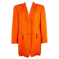 Burnt orange Hermès Single Breasted Blazer