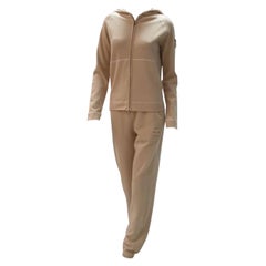 Chanel CC Logo Cashmere Jumpsuit  Set Sz 40/36