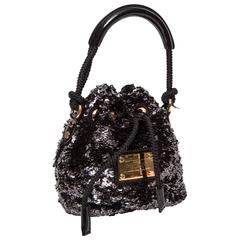 Louis Vuitton Limited Edition Black Mini Noe Rococo Bag