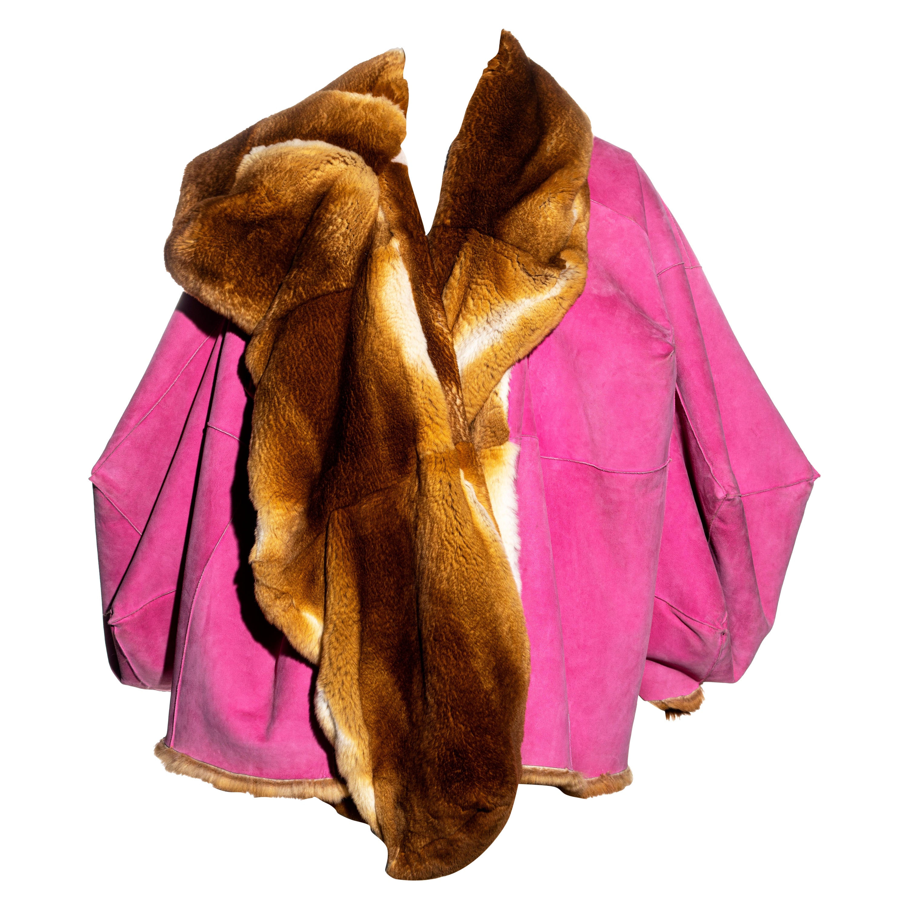 Christian Dior by John Galliano reversible oversized fur jacket, fw 2003