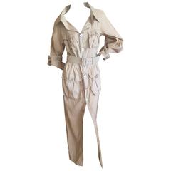 Jean Paul Gaultier Vintage Long Belted Safari Dress