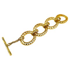 Vintage Nina Ricci 1980s Gold Plated Bracelet