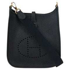 Hermès, Evelyne in black leather