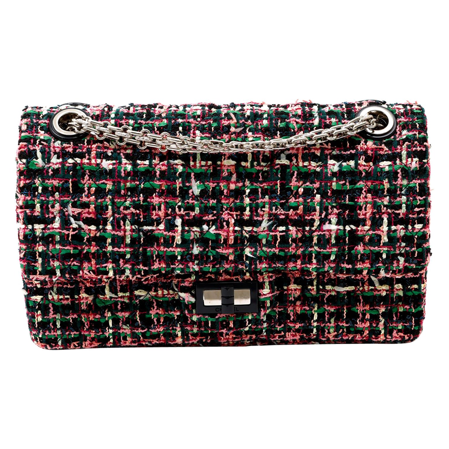 Chanel Multicolored Tweed Reissue  Medium Flap Bag