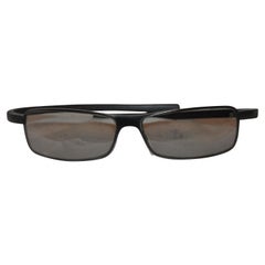 Tag Heuer Black Metal Frame with Rubber Wrap-Around Arms Sunglasses