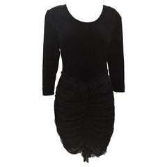 Vintage Moschino black velvet dress