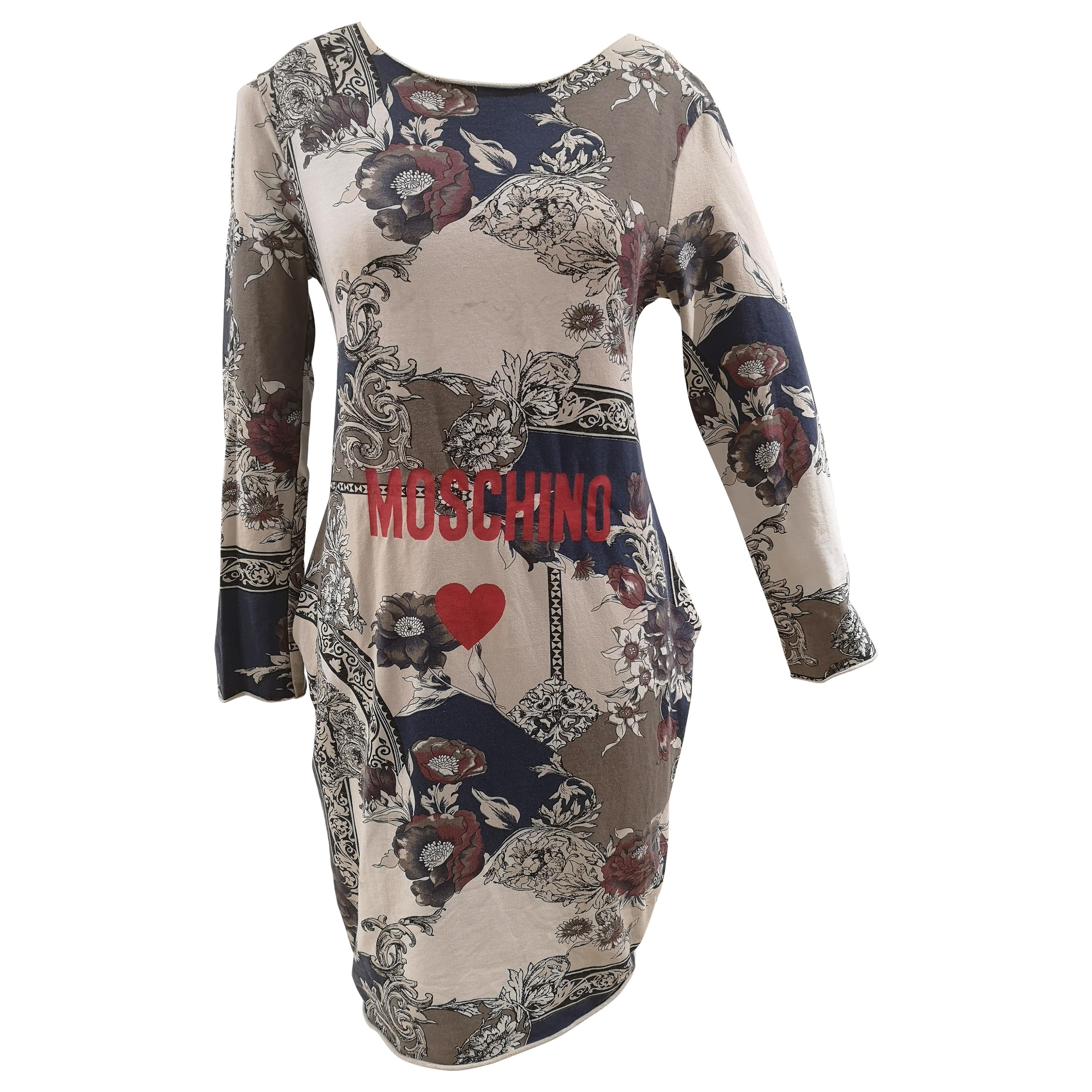 Moschino multicoloured cotton dress For Sale