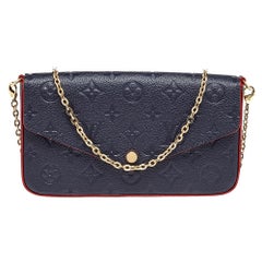 Louis Vuitton Bleu Infini Monogram Empreinte Leather Felicie Pochette