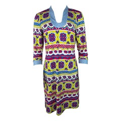 Vintage J.McLaughlin Multicolor Mini Dress, Size Medium