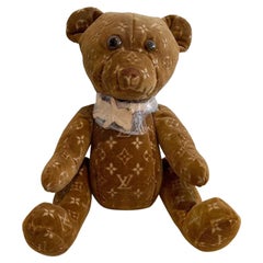 Louis Vuitton Doudou Brown Velour Monogram Teddy Bear