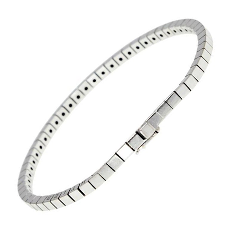 Cartier Lanieres 18K White Gold Link Bracelet