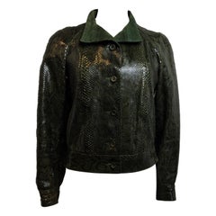 Lanvin reptile leather jacket