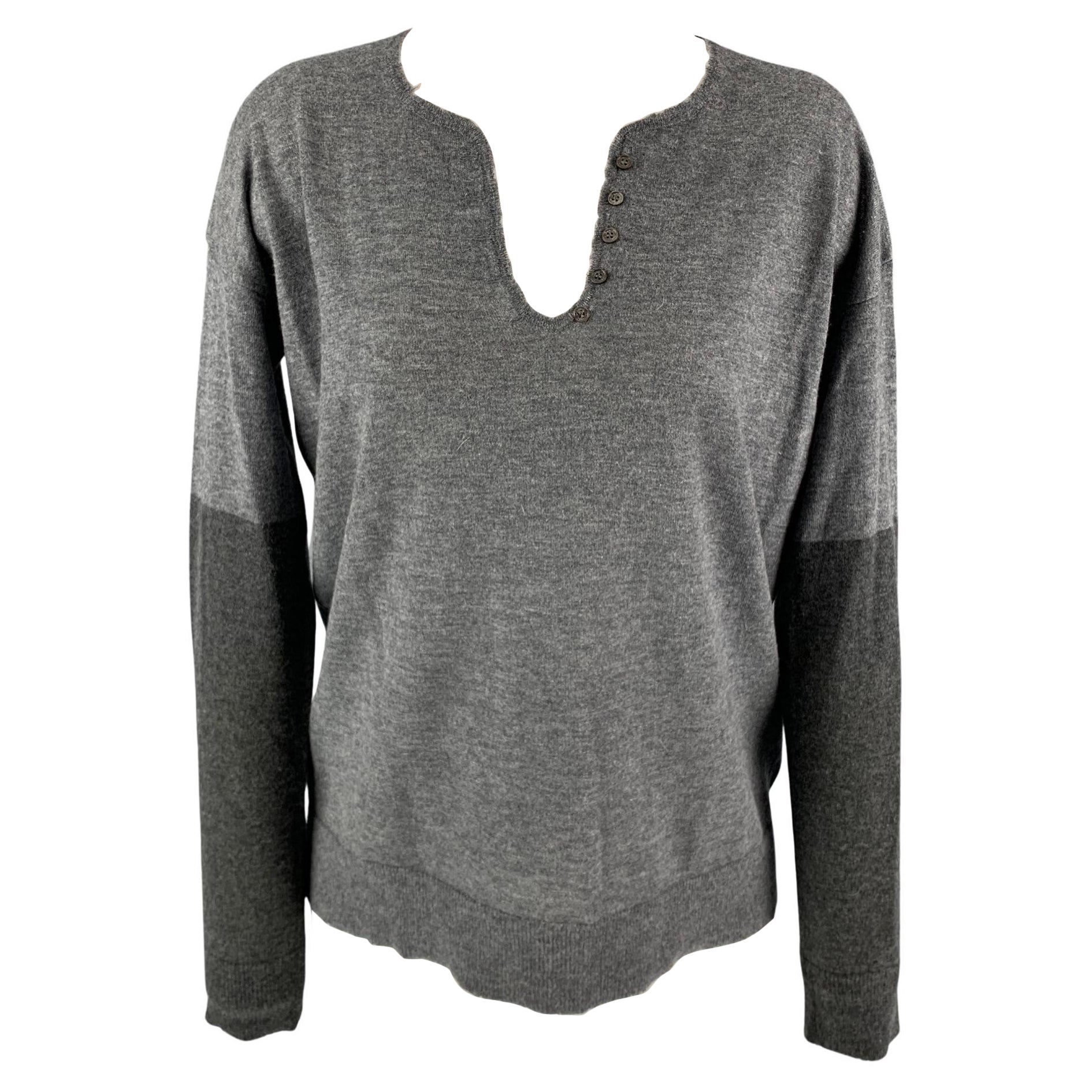 charcoal cashmere sweater womens