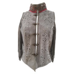 Dassios grey beads vest