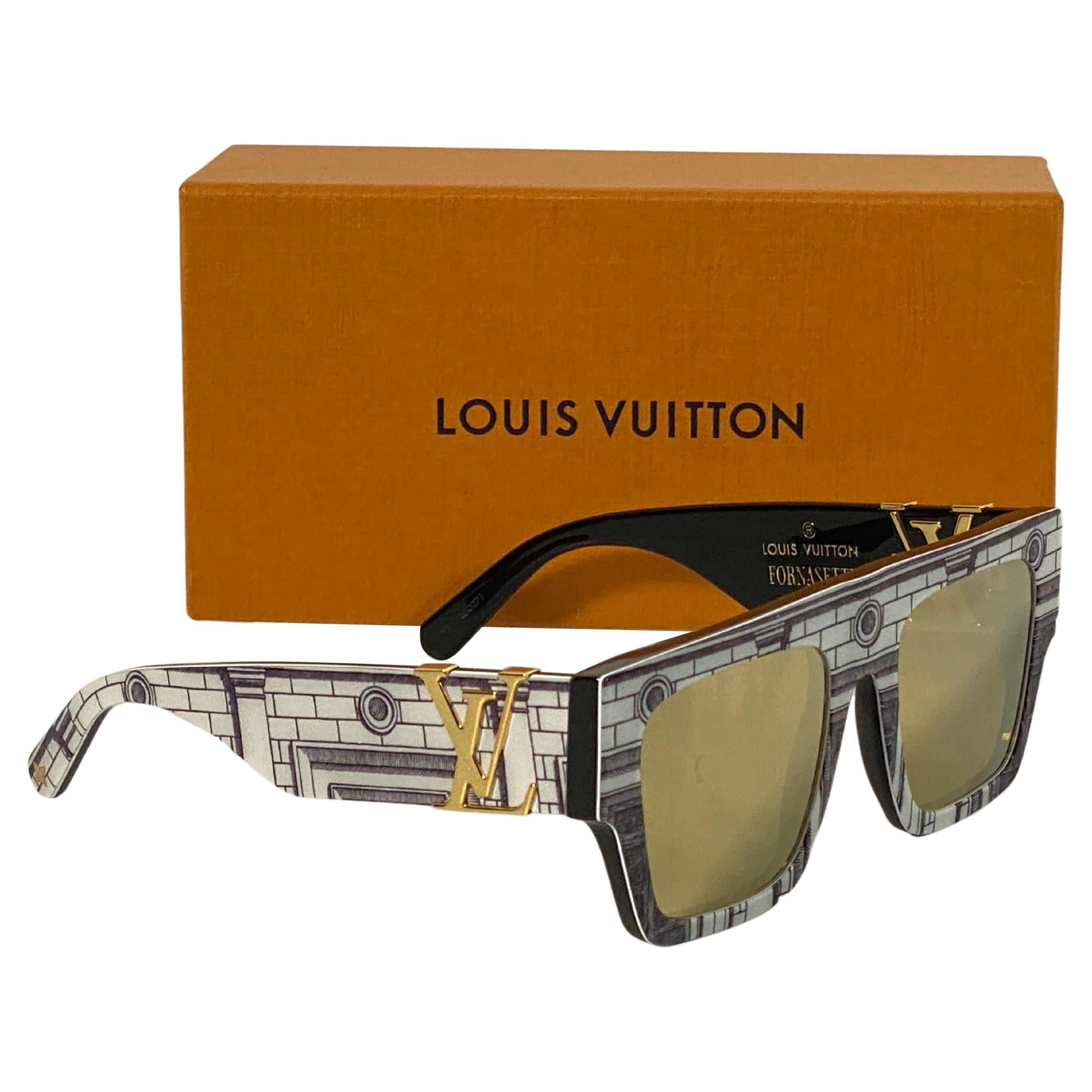 Louis Vuitton Detailed Monogram Hand-stitched Arms Sunglasses 
