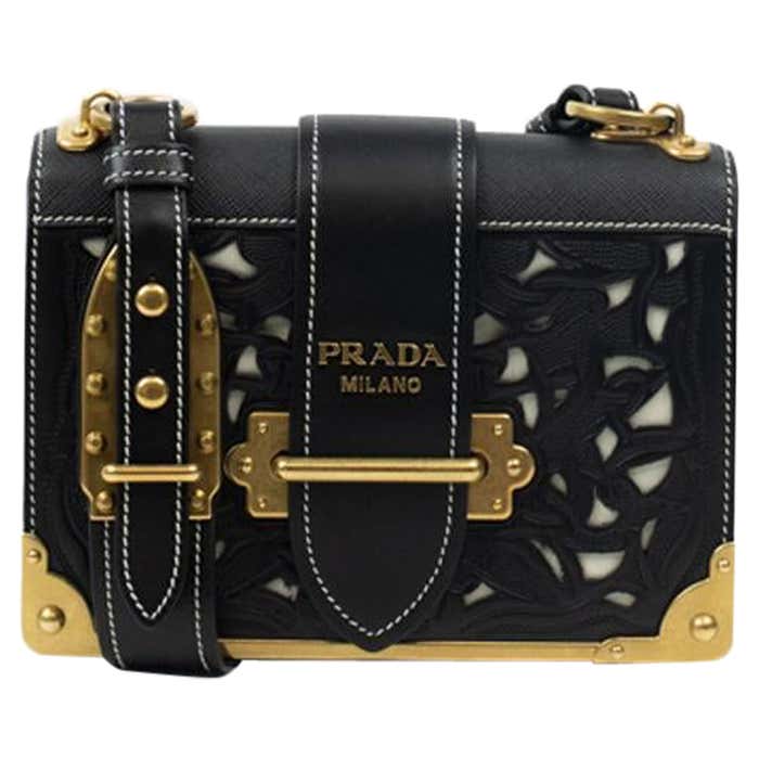 Prada Cahier in black leather at 1stDibs | cahier secret, prada ...