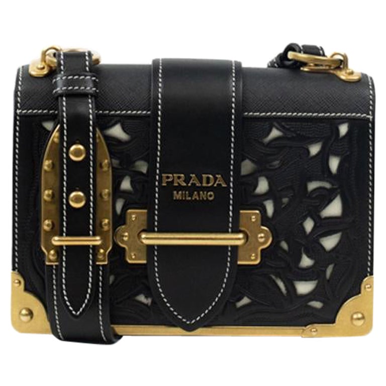Prada Cahier in black leather at 1stDibs