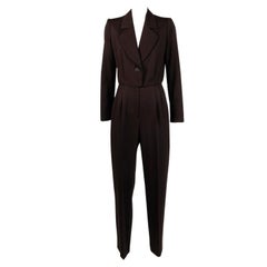 Vintage Yves Saint Laurent "Tuxedo" Wool Jumpsuit