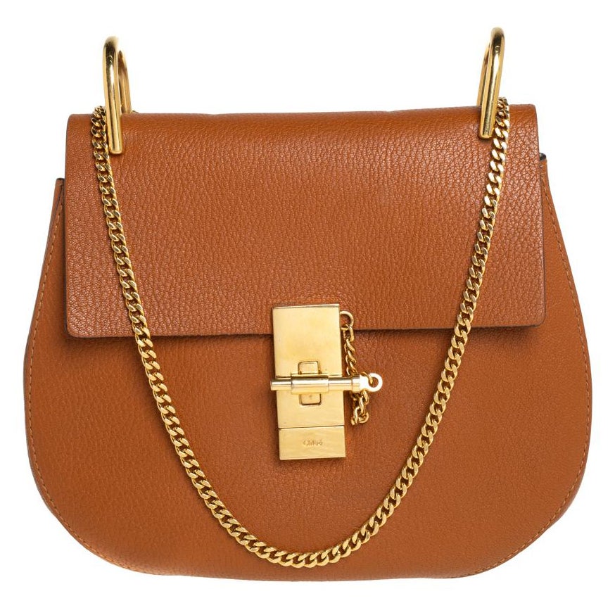 Chloe Brown Leather Edith Bag For Sale at 1stDibs | chloe edith bag ...