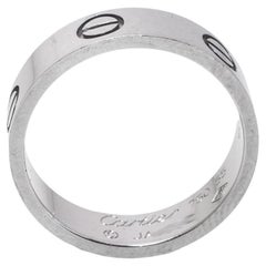 Cartier Love 18K White Gold Ring Size 55