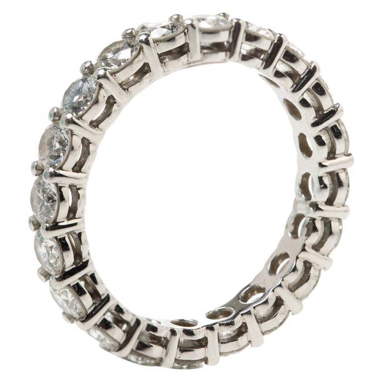 Tiffany & Co. Tiffany Embrace Diamond Platinum Eternity Band Ring 46