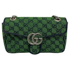 Gucci Green Canvas Marmont Bag