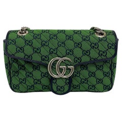 Gucci Green Canvas Marmont Tasche