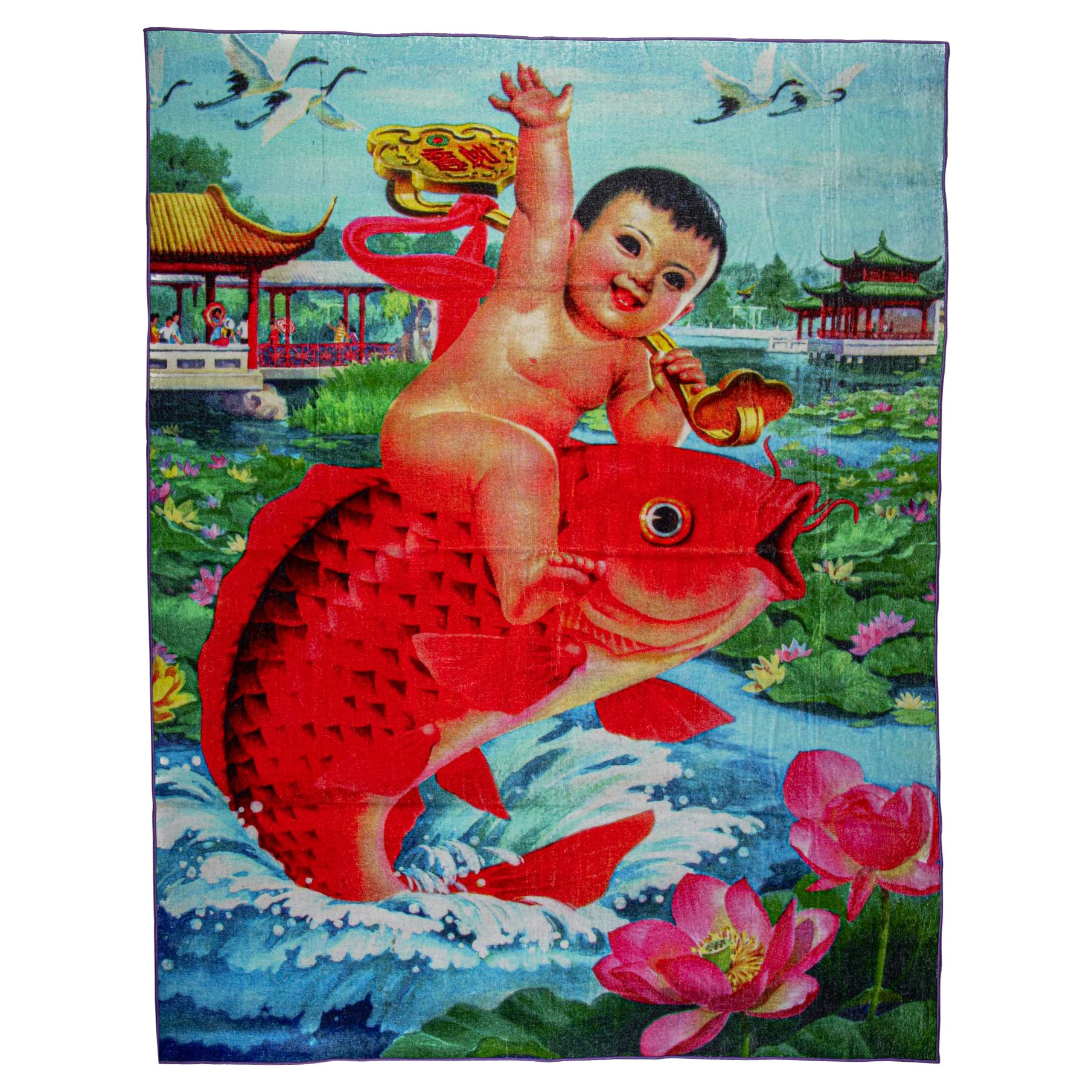 New Gucci Pond Fish Beach Cotton Towel For Sale