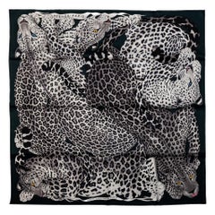 Hermès New Lazy Leopardess Silk Scarf