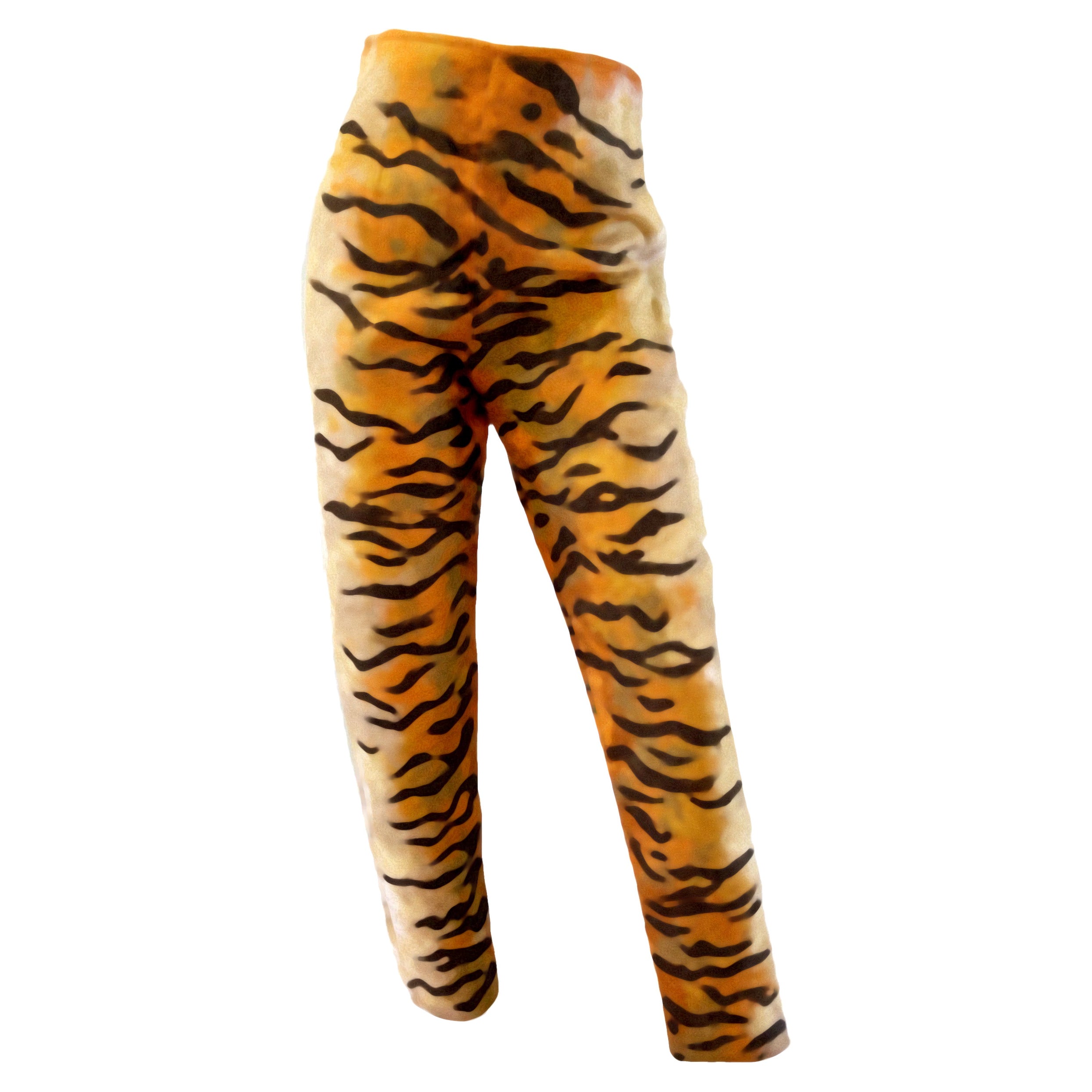 1991 F/W Todd Oldham tiger high waisted pant For Sale