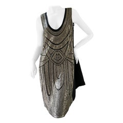 Alberta Ferretti Sequin Embellished  Flapper Style Vintage Dress