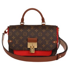 LOUIS VUITTON Vaugirard Monogram Canvas Shoulder Bag Coquelicot